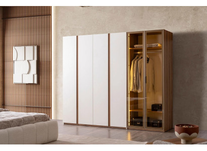 Kleiderschrank  in modernem Design  Klare Linien und Komfort