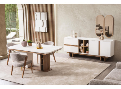 Esszimmer-Set im modernen Stil Elegante Atmosphäre am Tisch