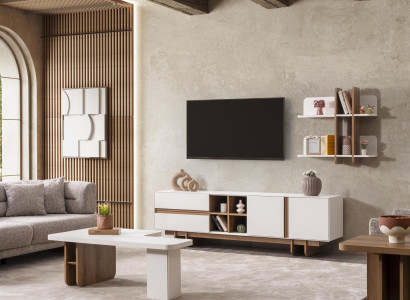 TV-Lowboard Minimalismus und Gemütlichkeit mit Stil