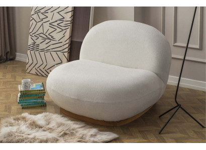 Bequemer, moderner Sessel Ästhetik des Interieurs in jeder Linie