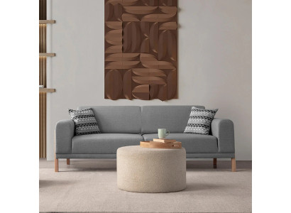 Das Sofa im modernen Design schafft Ästhetik und Gemütlichkeit im Haus.