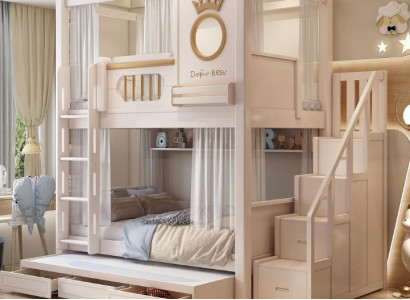 Stockbett Etagenbett weiß Holz Doppelstockbett Kinderbett Jugendbett Hochbett