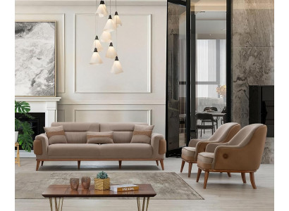 Modernes  universelles Möbelset – Sofa und Sessel