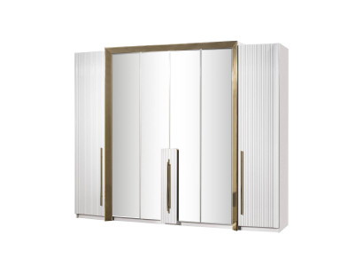 Schlafzimmer Kleiderschrank Weiß Moderne Möbel luxus Einrichtung Design