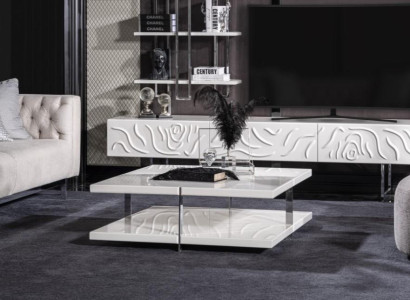 Wohnzimmertisch Couchtisch Beistelltisch Konsolen Weiß Holz Hochwertig Tisch