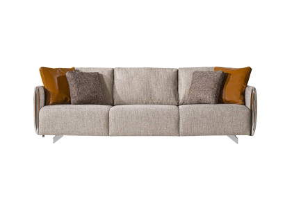 Hochwertig Sofa 4 Sitzer Farbe Grau Wohnzimmer Design Stil Möbel Moderne