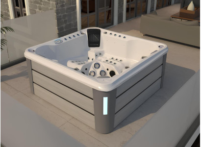 Außenwhirlpool Whirlpool Blubberbad Relaxpool Outdoor-Spa Massagebad 200x200 cm