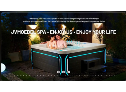 Whirlpool Blubberbad Hydromassagewanne Spa-Bad Whirlwanne 210x210 cm