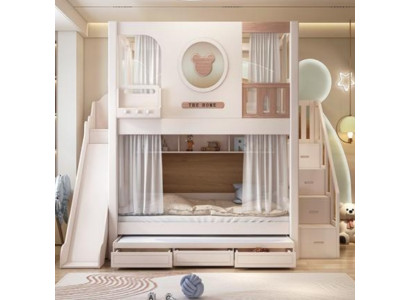 Etagenbett Hochbett Stockbett Kinderbett Jugendbett Holz weiß Doppelstockbett