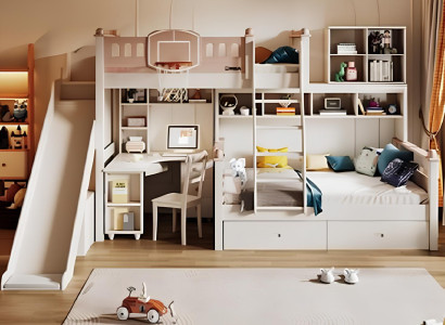 Jugendbett Kinderbett Holz weiß Etagenbett Stockbett Doppelstockbett