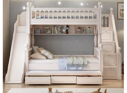 Stockbett Etagenbett Kinderbett Jugendbett Doppelstockbett weiß Holz