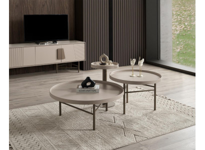 Modernes Wohnzimmer Tisch-Set Edler Couchtisch Designer Beistelltisch