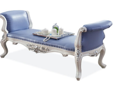 Sitzbank Bank Polstersitzbank Holzbank Luxuriöses Sitzmöbel 165x 60 cm