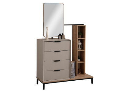 Beiger Schminktisch Holz Kosmetiktisch Designer Schlafzimmer Möbel