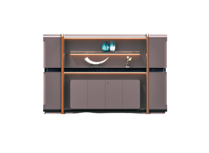 Moderner Büroschrank im eleganten Grauton