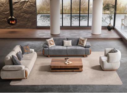 Sofagarnitur Set 3+3+1 – Für gemütliche Momente und stilvolle Einrichtung.