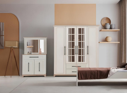 Stilvolle Schlafzimmer Möbel DesignerKleiderschrank Schminktisch