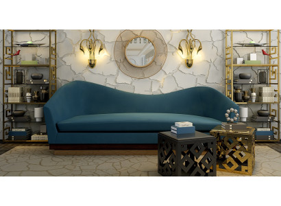 Großes Sofa Dreisitzer Textil Komfortsofa 3-Sitzer Couch Komfortsofa