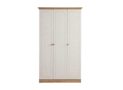 Exklusiver Beiger 3-türiger Kleiderschrank Schlafzimmer Stauschränke