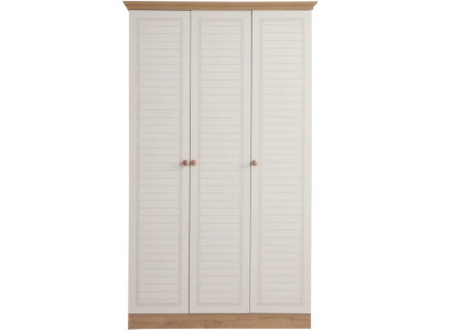 Exklusiver Beiger 3-türiger Kleiderschrank Schlafzimmer Stauschränke