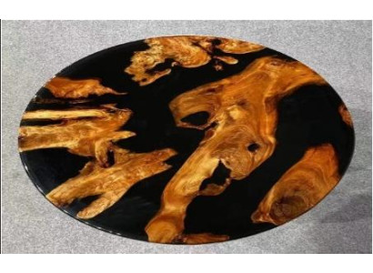 Moderner Epoxidharztisch Designer Rundtisch Edler Harztisch