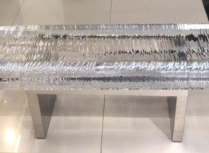 Transparente Bank Bank aus Epoxidharz Designerbank Epoxidharzmöbel