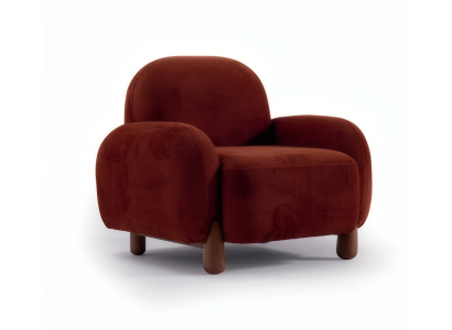 Ein weicher, stabiler Sessel mit makellosem Design und klarer Komposition.