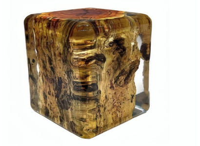 Runder Epoxidtisch Moderner Brauner Beistelltisch Wohnzimmer Tische