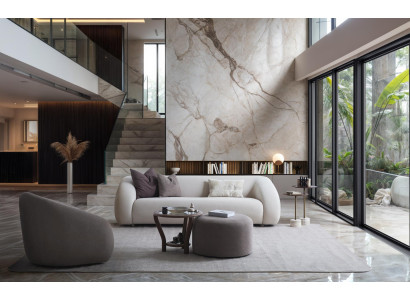 Edle Wohnzimmer Garnitur Luxuriöse 3-Sitzer Couch Sessel Hocker