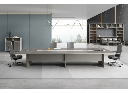 Funktionaler Konferenztisch mit modernem Look und viel Platz.