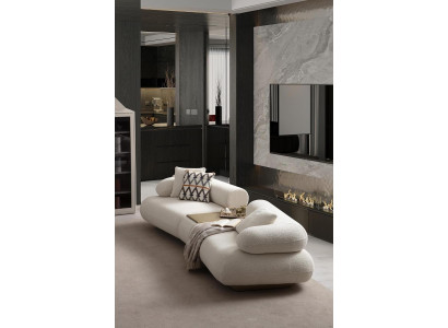 Luxuriöser Beiger Viersitzer Moderne Sitzcouch Luxus Sofa