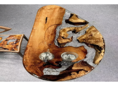 Transparenter Epoxid-Tisch Robuste Esszimmer Designer Tische