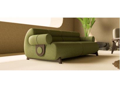 Komfortable 3-Sitzer Couch Grünes Wohnzimmer Polstersofa Sofas