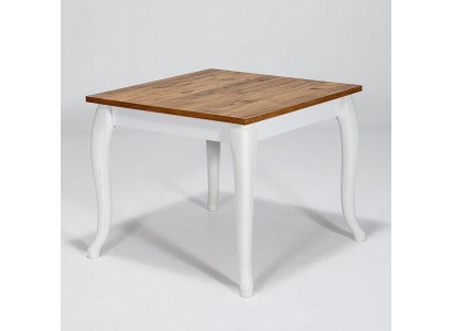 Weiß-Brauner Küchentisch Designer Esszimmer Holzmöbel Esstisch