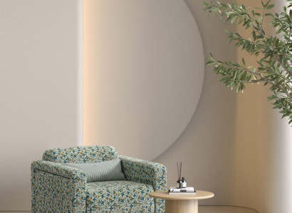 Bunter Moderner Sessel Wohnzimmer Sitzmöbel Luxus Stoffsessel