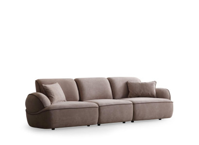 Modernes Stoffsofa Luxuriöser 4-Sitzer Wohnzimmer Edle Sitzcouch