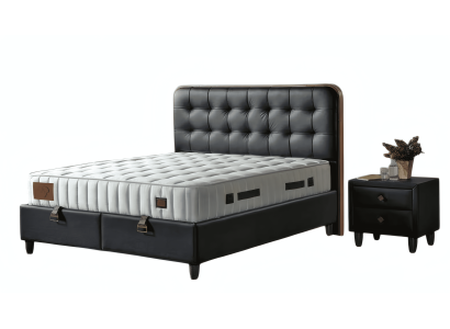 Modernes Schlafzimmer Set Doppelbett Schlafzimmermöbel 2x Nachttische