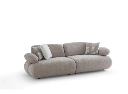 Beige Wohnzimmer Couch Luxuriöses 3-Sitzer Sofa Edle Möbel