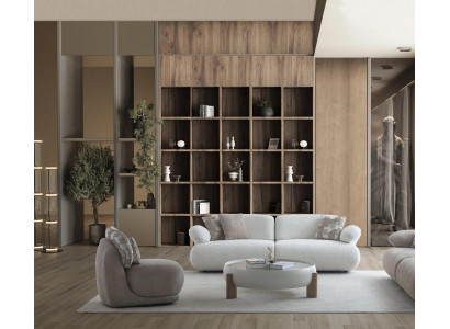 Designer Wohnzimmer Set Dreisitzer Couch Sessel Couchtisch 3-tlg