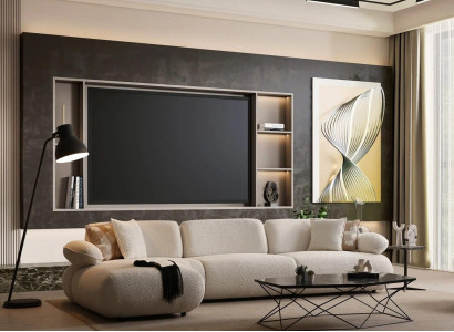 Modernes Weißes Entspannungssofa Designer Textil Couch Möbel