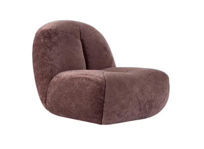 Textil-Sessel in Braun Komprimierbarer brauner Sessel Kompakter Sessel