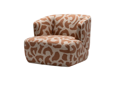 Stilvoller Komprimierbarer brauner Stoffsessel  leichtes, kompaktes Sessel