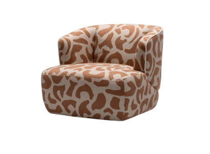 Stilvoller Komprimierbarer brauner Stoffsessel  leichtes, kompaktes Sessel