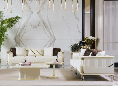 Wohnzimmer Set 3+3+2x Couchtisch – Für Ihre Wohnräume: Komfort und Stil vereint