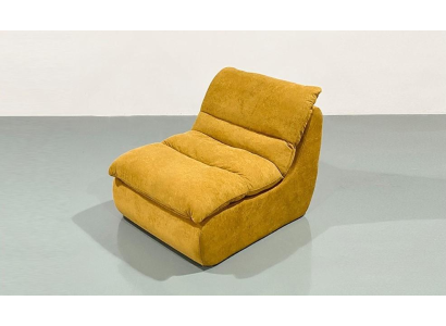 Komprimierbarer gelber Sessel Stoff Sessel kompakter, bequemer Sessel