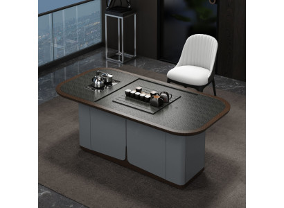 Moderner Esstisch in Grau mit elegantem Design