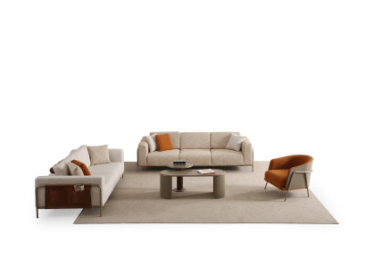 4-Sitzer-Sofa Elegant 3-Sitzer-Sofa Stilvoll Sessel Gemütlich Couchtisch