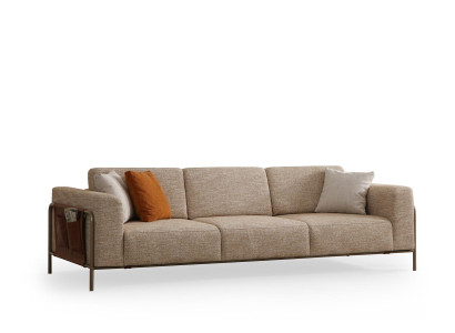 4-Sitzer-Sofa Modern Elegant Bequem 225 x 105 x 82 cm