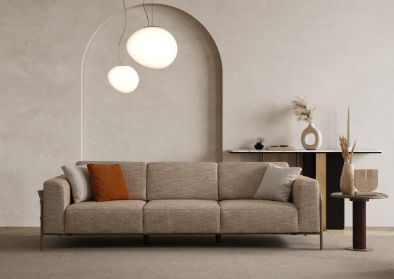 4-Sitzer-Sofa Modern Elegant Bequem 225 x 105 x 82 cm