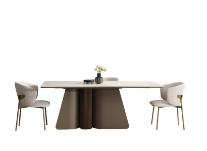 Moderner Esstisch Mit 4 Stühlen Elegant Stilvoll Design 200 x 100 x 78 cm